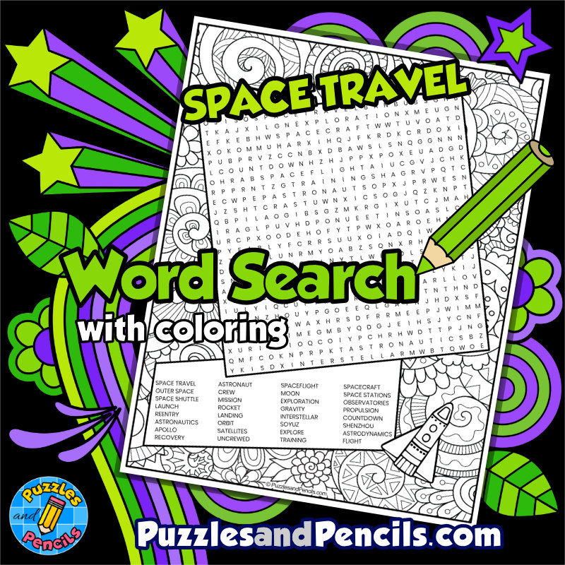 Space travel word search puzzle activity page outer space wordsearch made by teachers