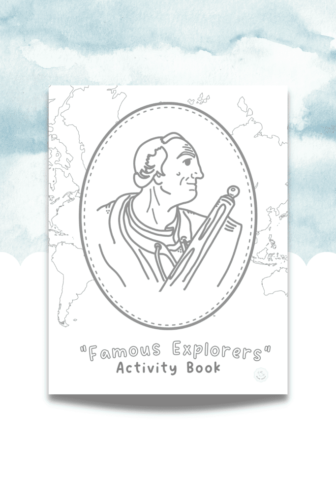 Famous explorers word search and coloring pages join the adventure