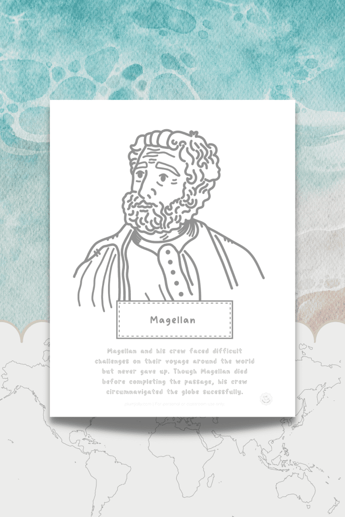 Famous explorers word search and coloring pages join the adventure