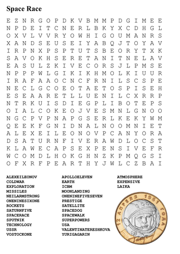 Space exploration word search pack teaching resources