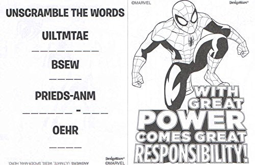 Meggans warehouse marvel ultimate spiderman mini coloring book wh c â