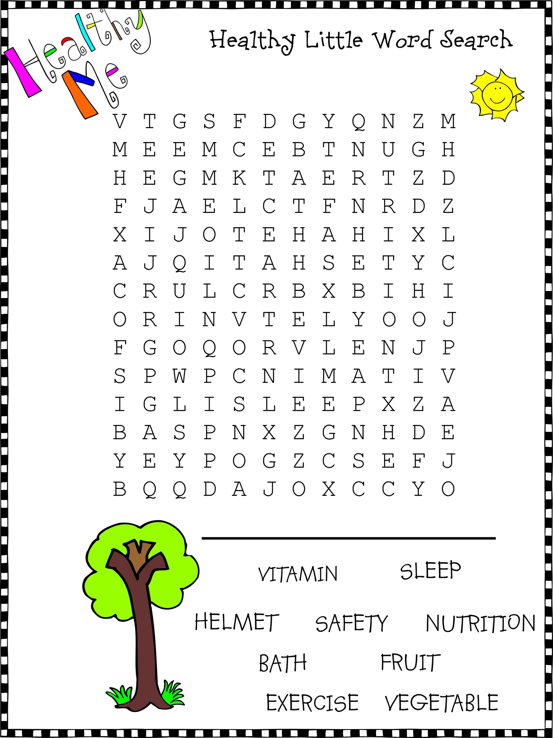 Easy word search for kids