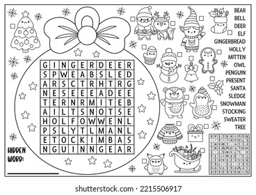 Thousand christmas word search royalty