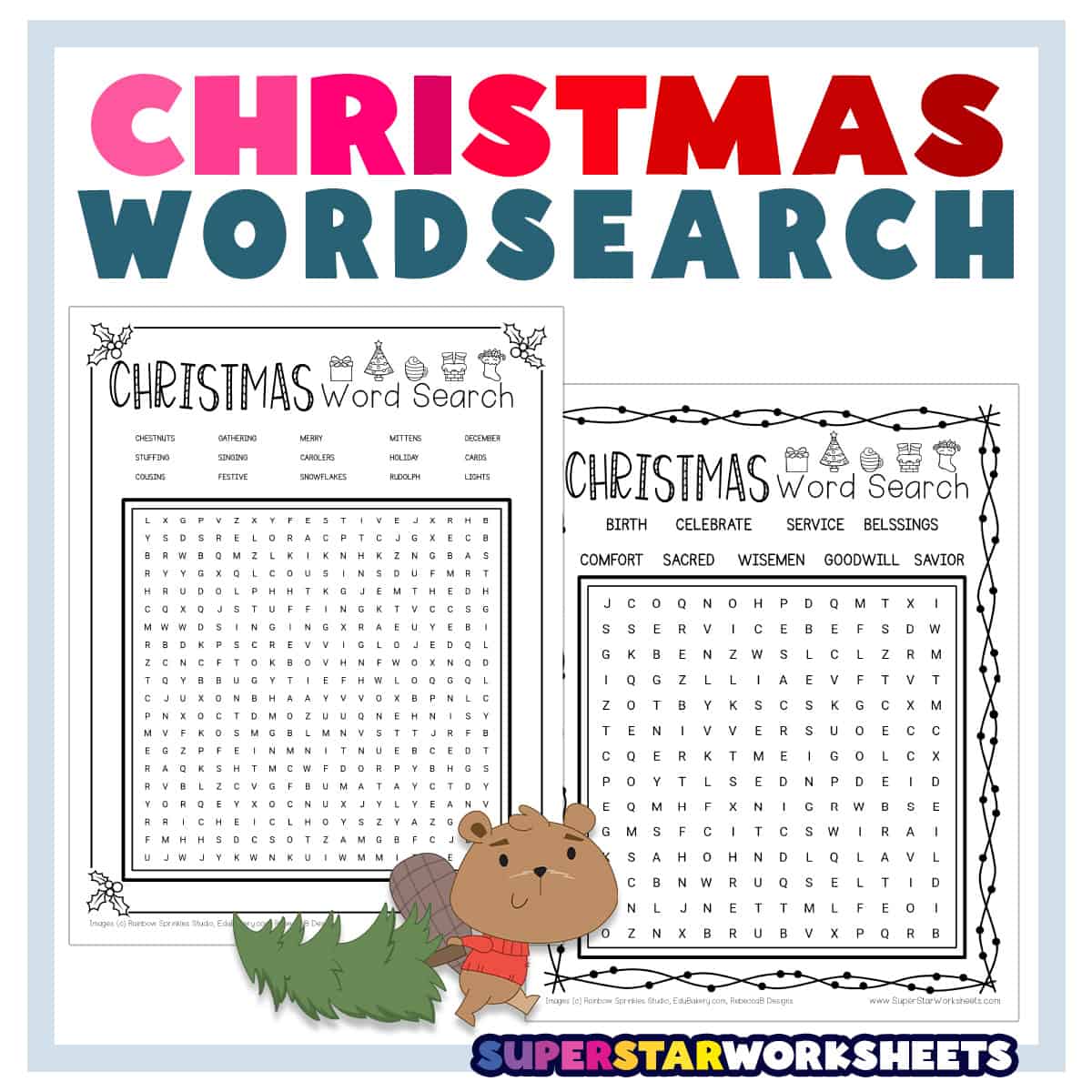 Christmas word search