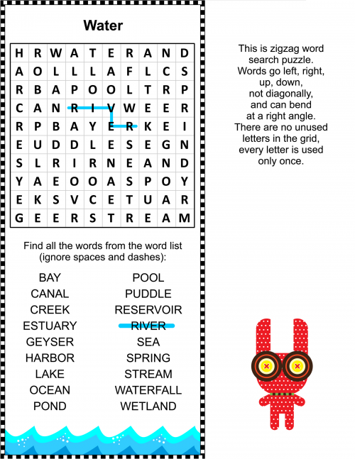 Water word search