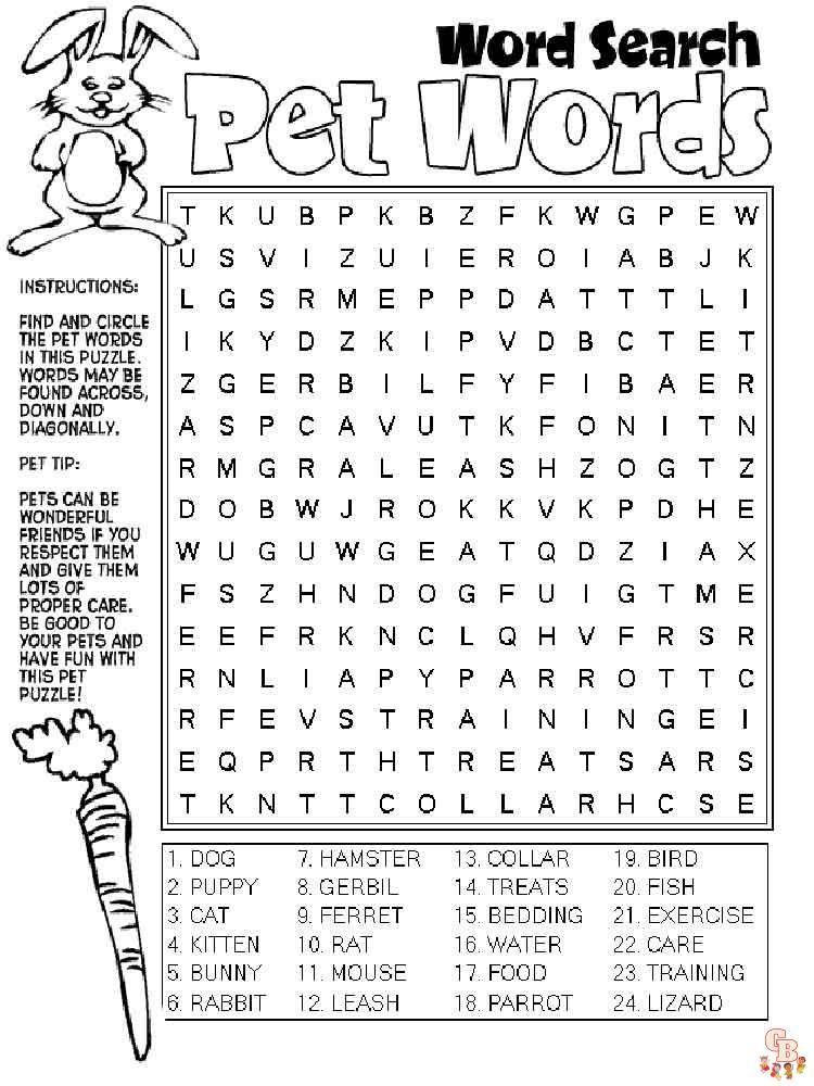 Free printable words coloring pages for kids