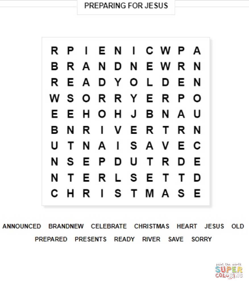 Mark word search coloring page free printable coloring pages