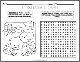 Turtle word search coloring page