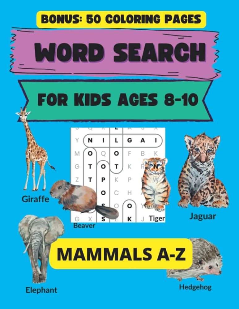Word search for kids ages
