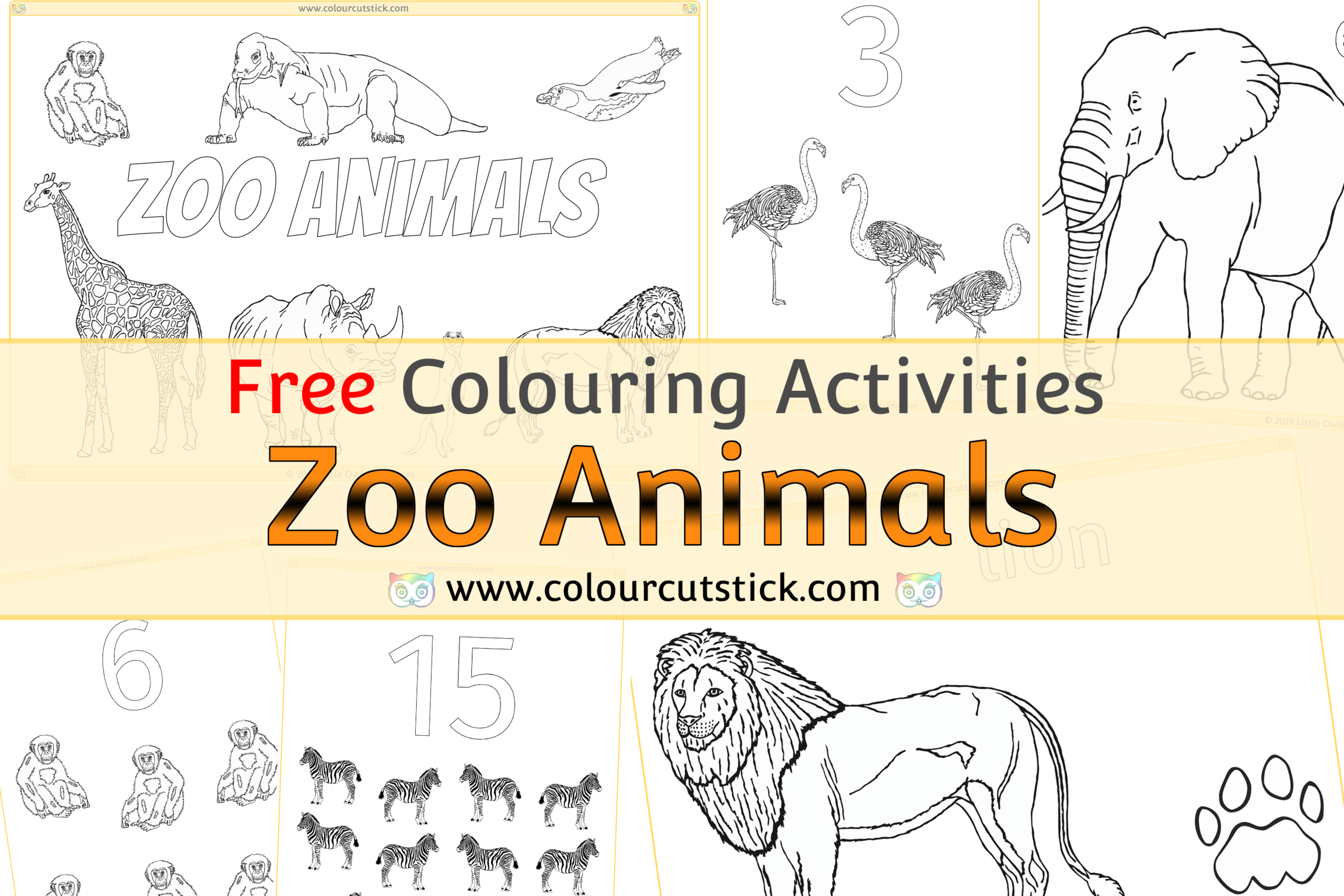 Free zoo animals colouringcoloring pages