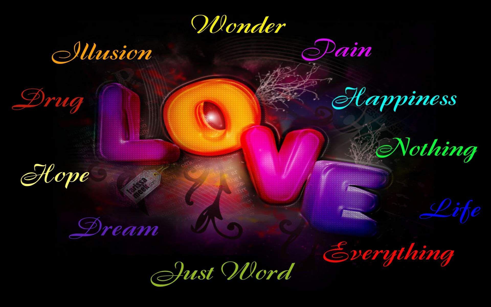 Love words pictures wallpapers