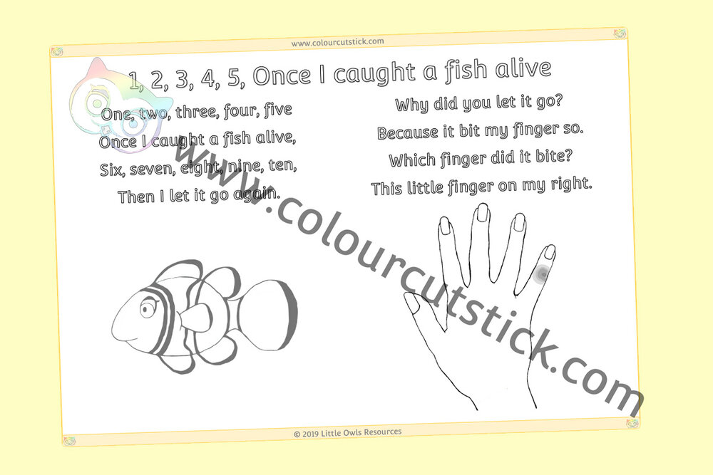 Free nursery rhyme colouring pages