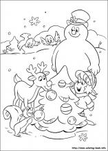 Frosty the snowman coloring pages on coloring