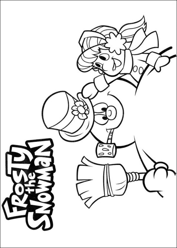 Free printable frosty the snowman coloring pages