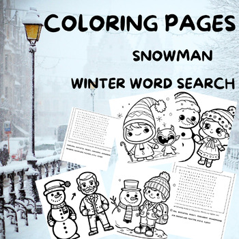 Frosty the snowman coloring tpt