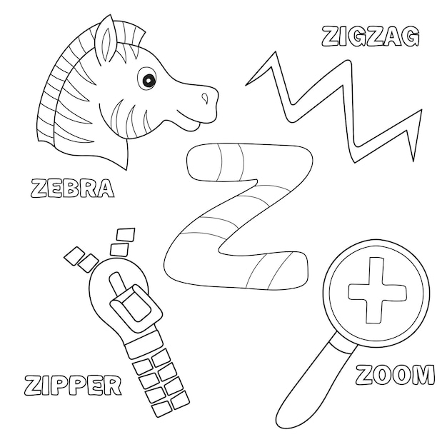 Premium vector alphabet z