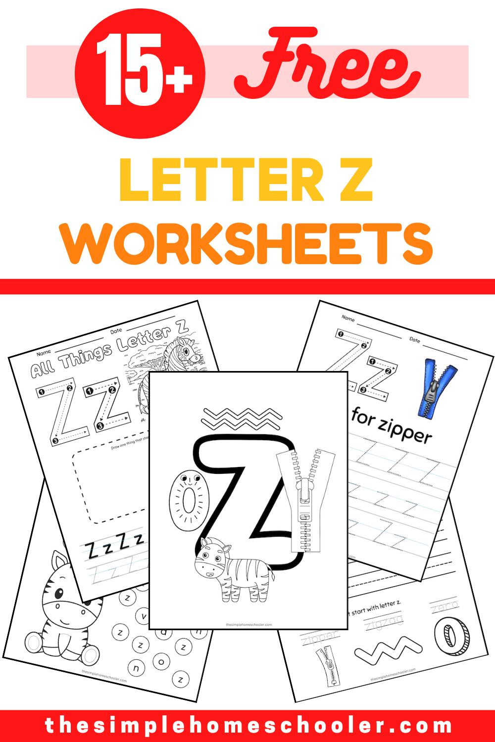 Letter z worksheets free easy print