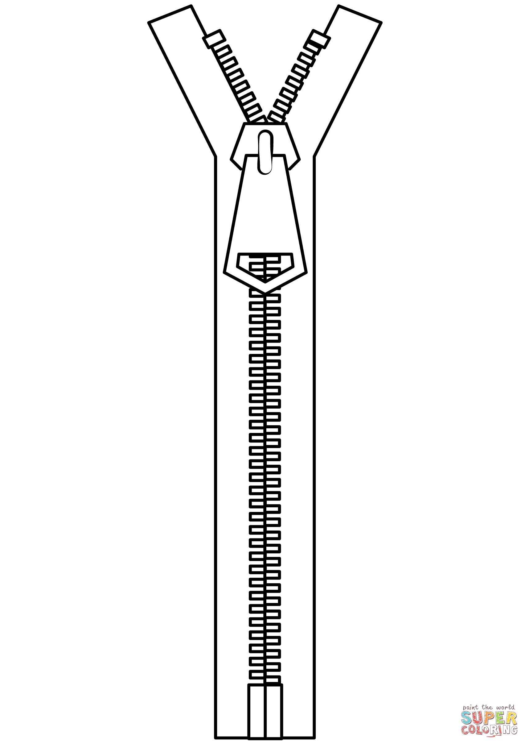 Zipper coloring page free printable coloring pages