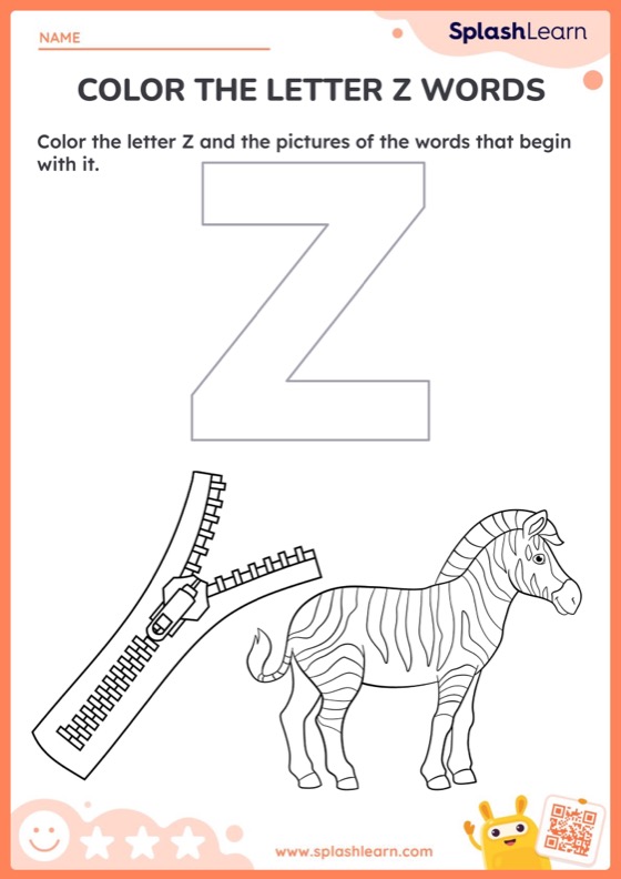 Letter sound z worksheets for kids online