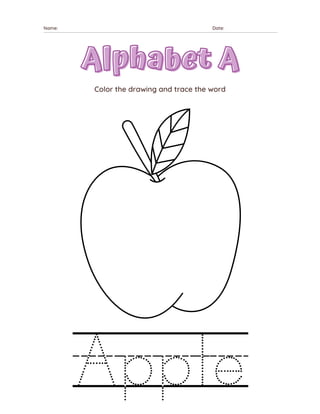 Tracing alphabet and creative toddler s first coloring book for preschool to kindergarten summer workbook abc letter tracing for kids ages