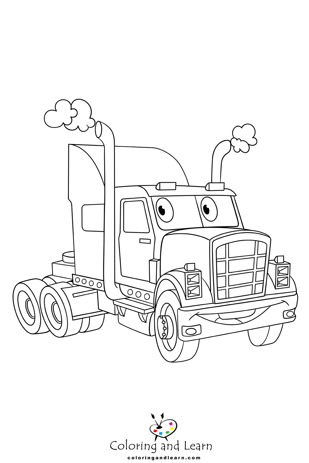 Truck coloring pages