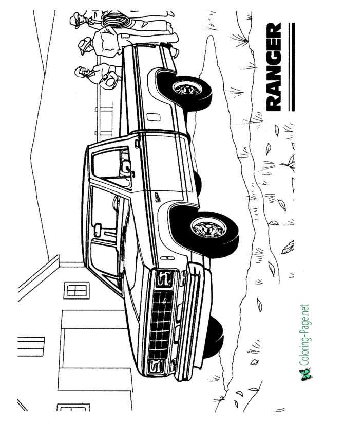 Truck coloring pages