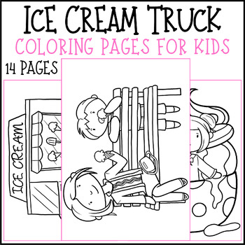 Ice cream truck coloring pages for kids ice cream coloring pages morning work