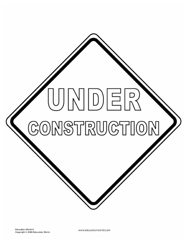 Printablecolouringpagescouk construction theme classroom teacher tools construction signs