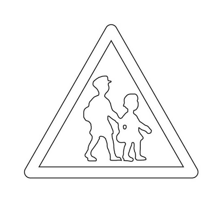 School ahead traffic sign coloring page traffic signs pedestrian sign coloring pages