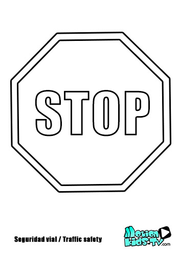 Traffic signs coloring pages motionkids