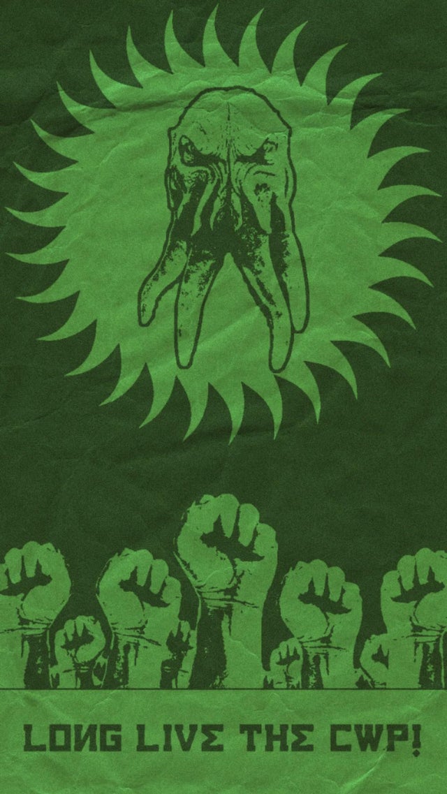 A continuation of the cthulhu workers party joke i made in a previous post enjoy the wallpaper rlovecraft