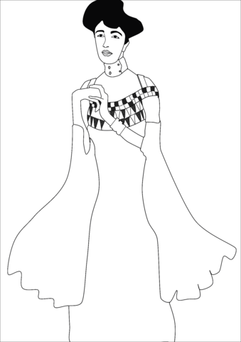 Gustav klimt coloring pages free coloring pages