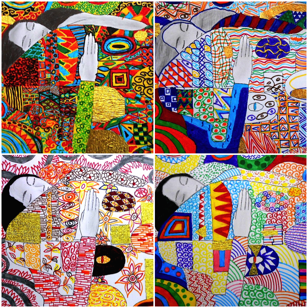 Printable worksheets about gustav klimt first set â arte a scuola