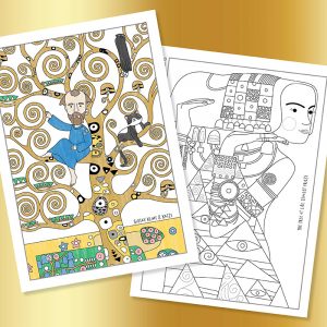 Gustav klimt colouring pages