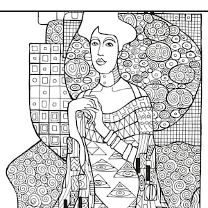 Klimt coloring pages