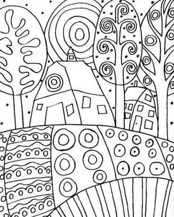 Art therapy coloring page gustav klimt