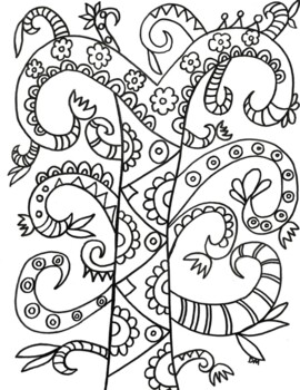 Gustav klimt tree of life coloring page by davincis workshop