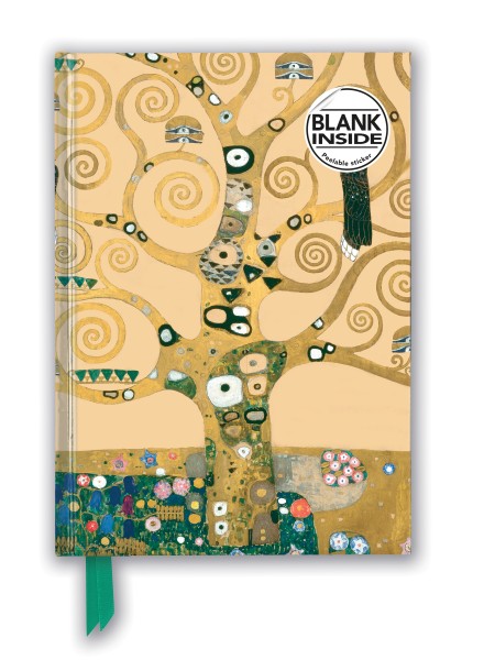 Gustav klimt tree of life foiled blank journal