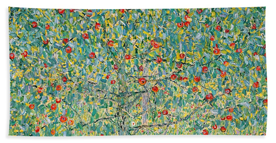 Apple tree i beach sheet by gustav klimt