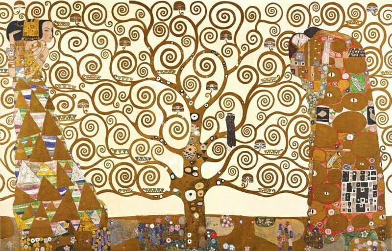 Klimpt the tree of life gustav klimt print poster