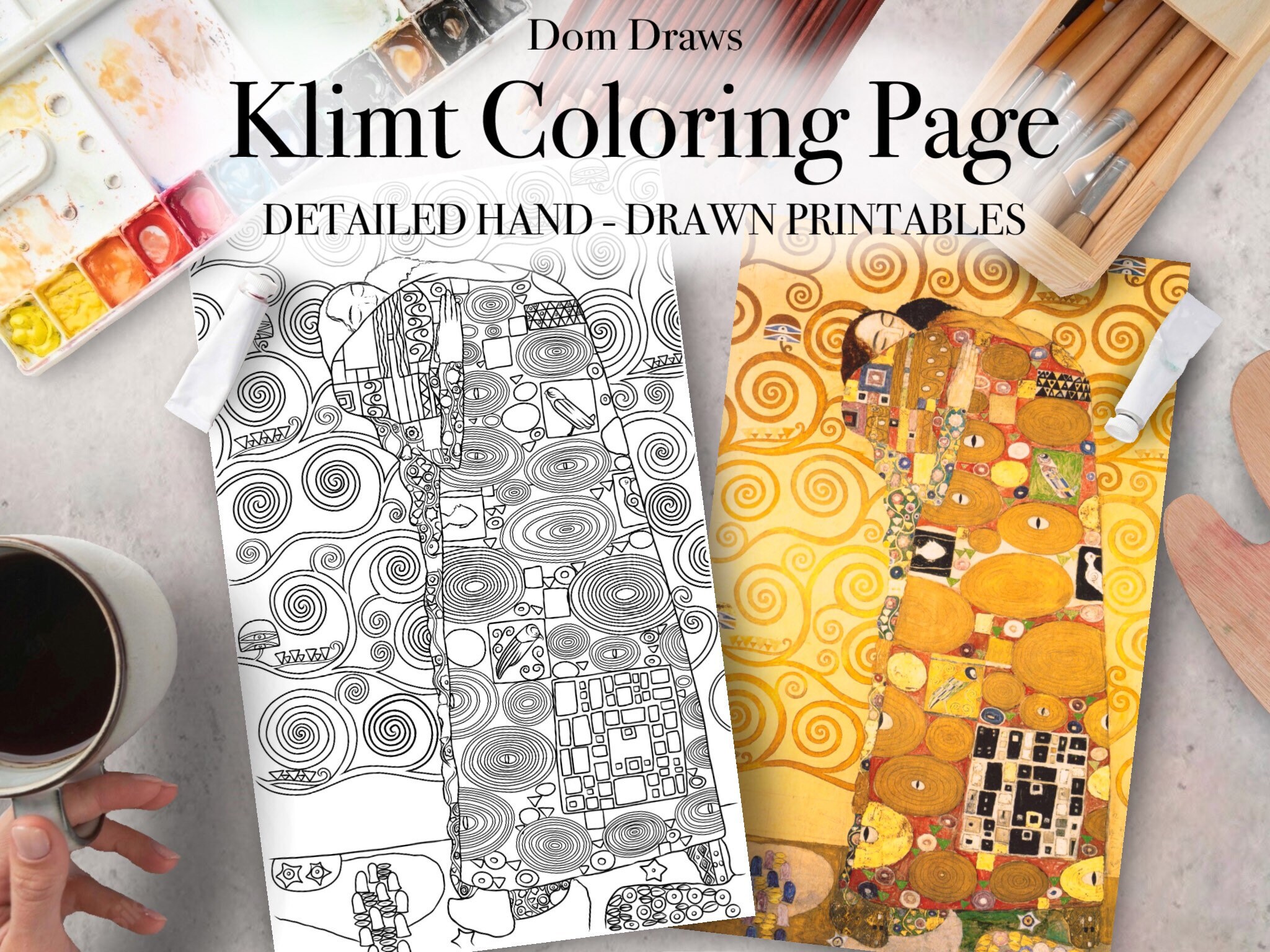 Klimt coloring book