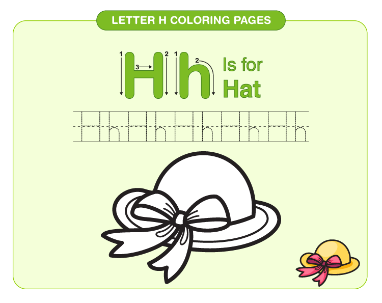 Letter h coloring pages download free printables for kids