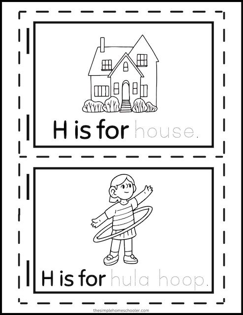 Letter h worksheets free easy print