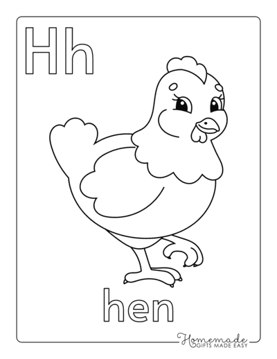 Free printable alphabet coloring pages for kids