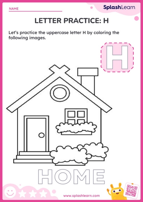 Letter sound h worksheets for kids online