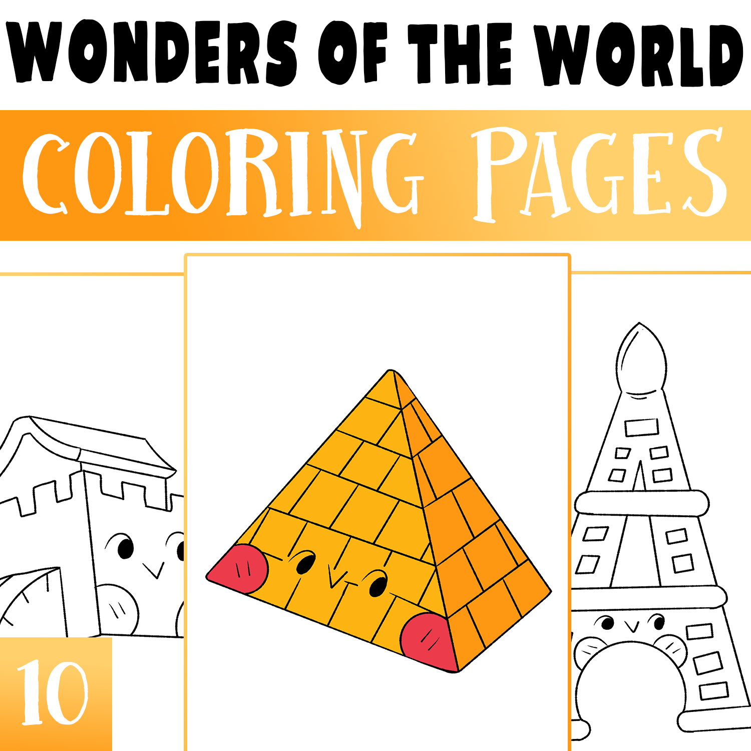 Wonders of the world coloring pages coloring worksheet activity morning works made by teachers