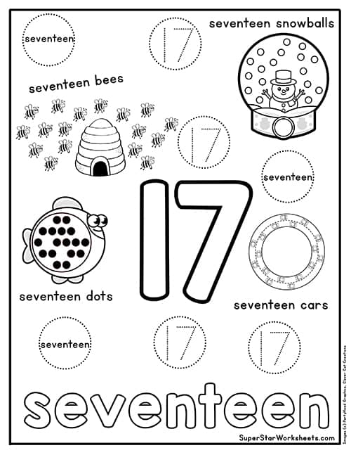 Preschool number worksheets