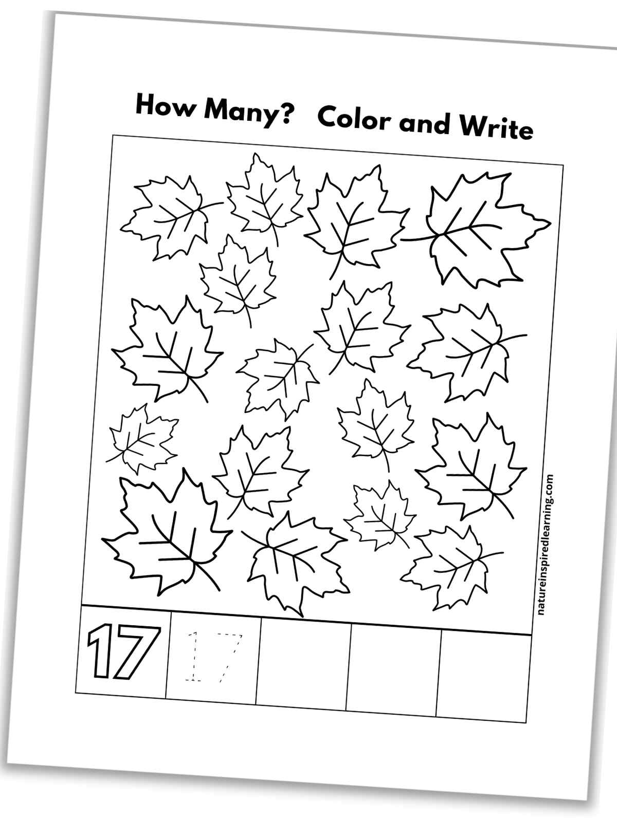 Number recognition worksheets