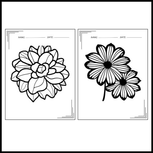 Flowers coloring pages pages of various flowers for kids made by teachers