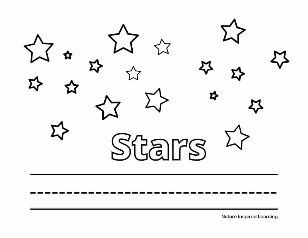 Printable star coloring pages for kids